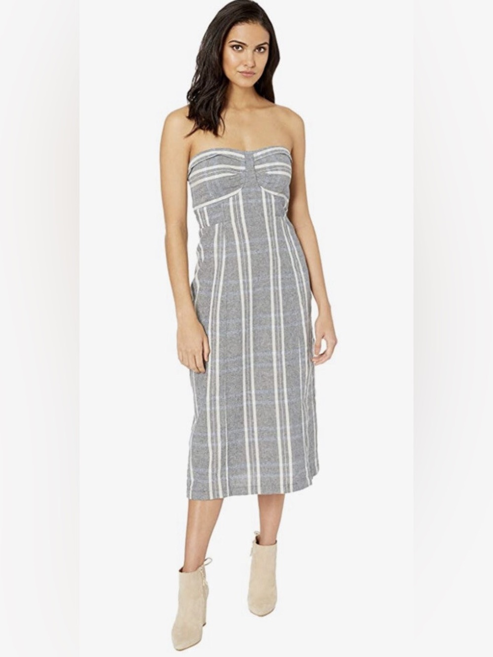 FREE PEOPLE STRAPLESS MIDI DRESS - Picture 6 of 13